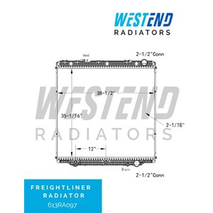 Freightliner Radiator – 2017 – Newer - Cascadia (12” Oil Cooler)