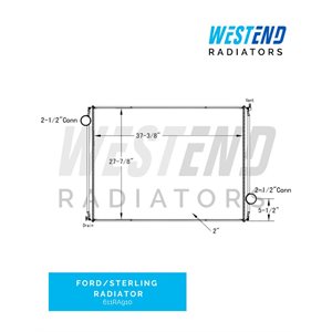 Ford / Sterling Radiator – 1994-2005 – Various 