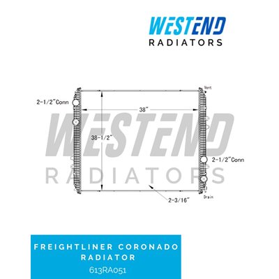 Freightliner Coronado Radiator – 2000-2013 