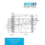 International Radiator - 2008 - 2015 DuraStar 4400 Series (20 - 11 / 16" Oil Cooler on Grill Side)