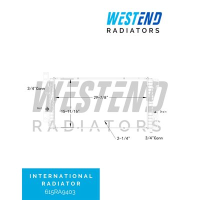 International Low Temperature Radiator – 2010-2013 WorkStar 7300, 7400, 7500 Series