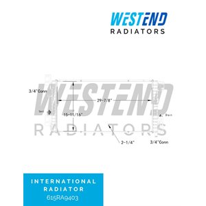 International Low Temperature Radiator – 2010-2013 WorkStar 7300, 7400, 7500 Series