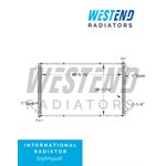 International Low Temperature Radiator -2008-2011 WorkStar 7600 Series