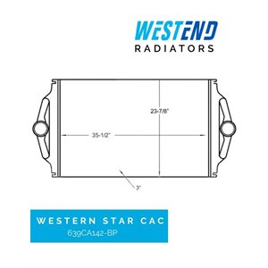 Western Star Charge Air Cooler – 1995-2001 4900 series